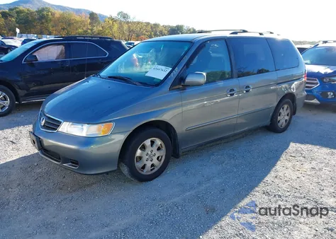 2002 Honda Odyssey Ex из США, поврежденный, VIN 5FNRL18642B001587